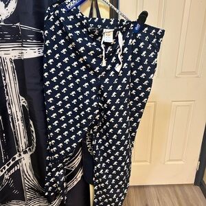 Disney Navy and White Pajama Pants XXXL